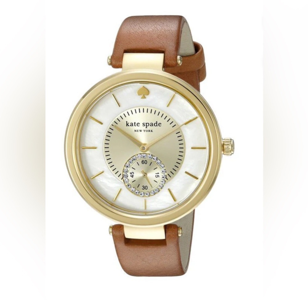 PERRY MOTHER OF PEARL 23K GOLD PLATED LADIES WATCH 1YRU0751